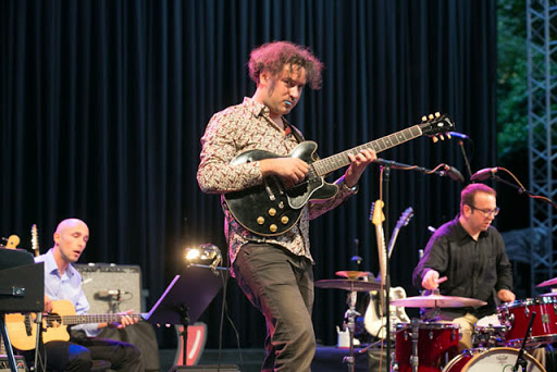 Jani Moder Brain Blender z glasbo z zadnjega albuma, predstavljeno na koncertu, prinašajo svoj pogled na sodobno jazzovsko sredino. (Foto: Nada Žgank)